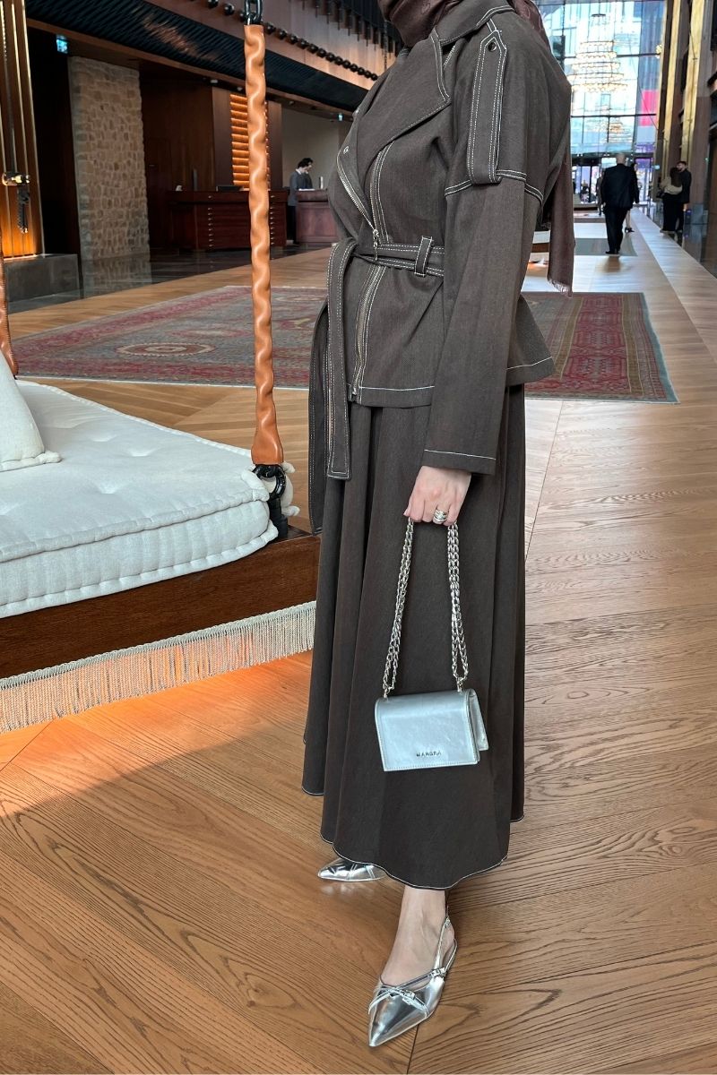 Premium Etek Takım Kahverengi