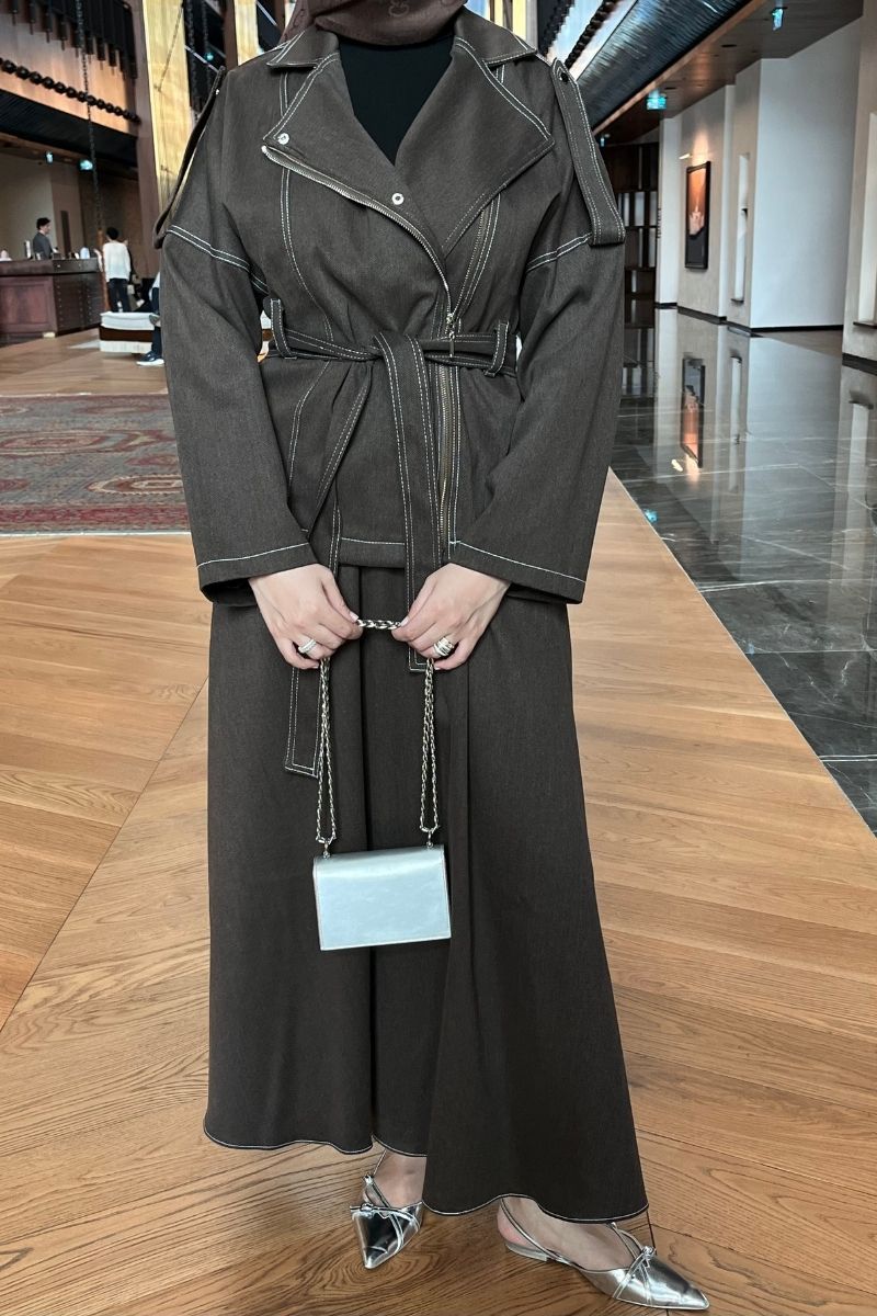 Premium Etek Takım Kahverengi