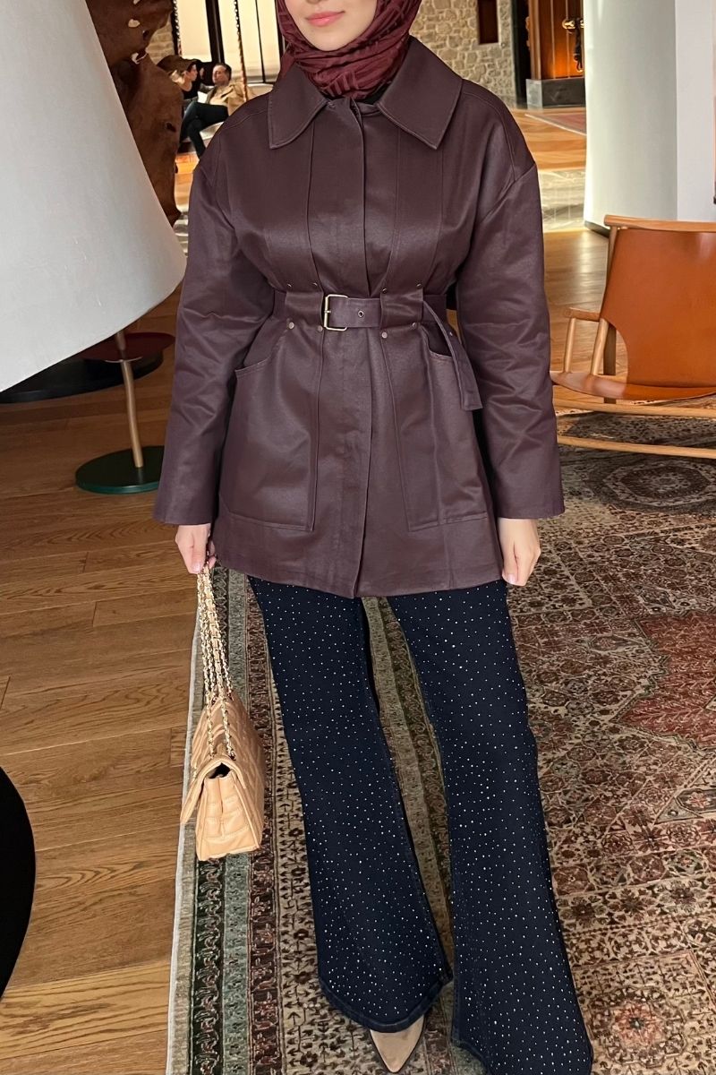 Tasarım Ceket Bordo